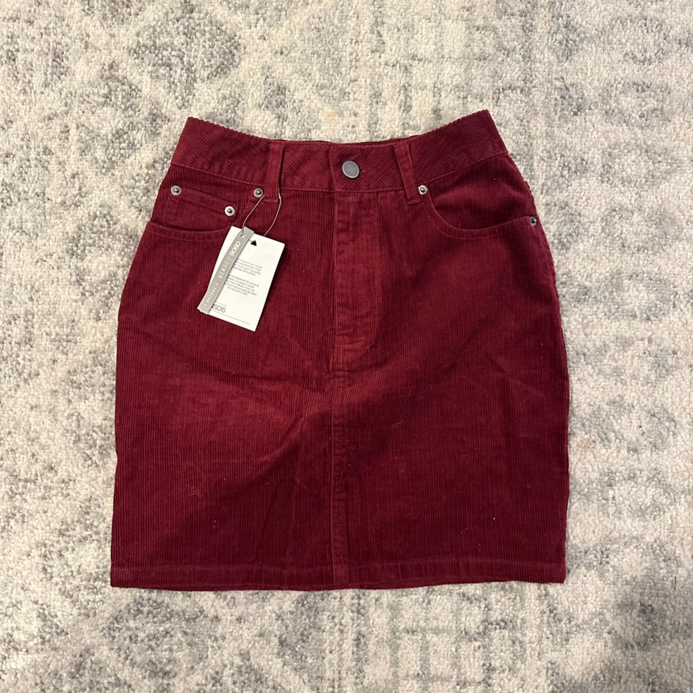 Maroon skirt